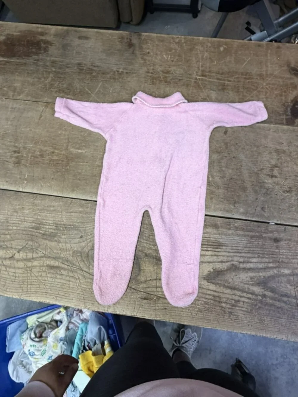 Vintage 1950s Peter Rabbit Pink Trimfit Terry Cloth Baby Sleeper Medium 11-18 LB